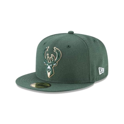 Sapca New Era Milwaukee Bucks NBA Wool Standard 59FIFTY Fitted - Verzi